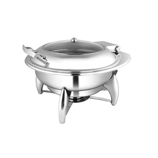 Square Glass Lid Chafer W/ Smart Legs