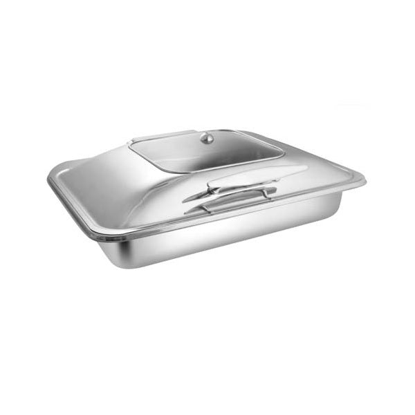 Rectangular Sq. Glass Lid Chafer