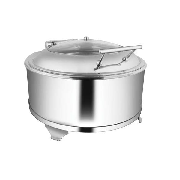 Round Glass Lid Chafer W/Fuel Frame