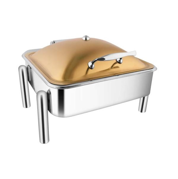 Square Rose Gold Chafer W/Pipe Legs