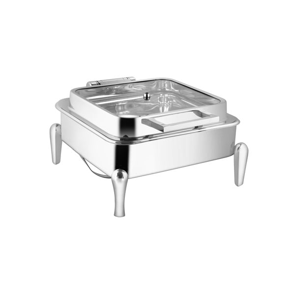 Square Full Glass Chafer W/ Neo Legs
