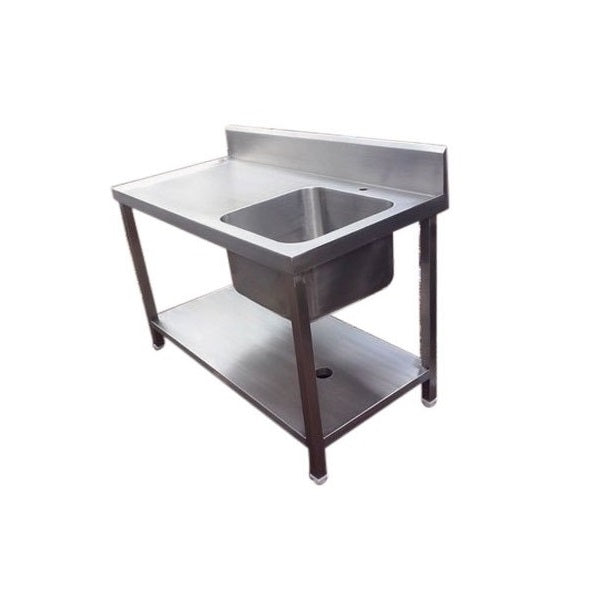 SS Work Table with Single Sink