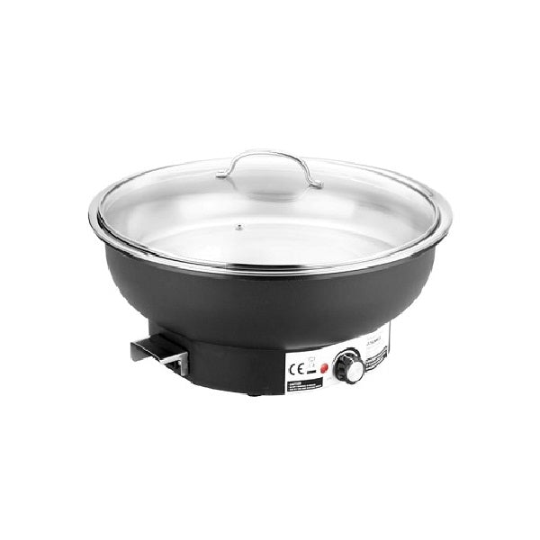 Round Electric Chafer W/ Glass Lid